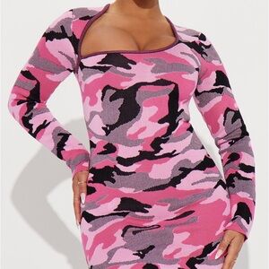 Pink cami fashion nova dress